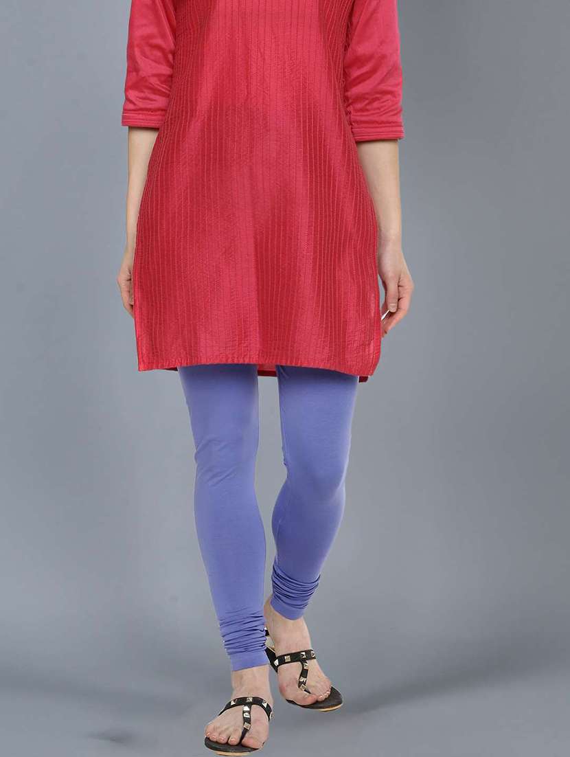 women solid full length legging