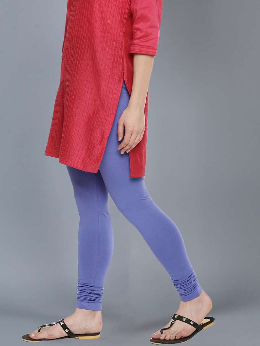 women solid full length legging - 21595307 -  Standard Image - 1