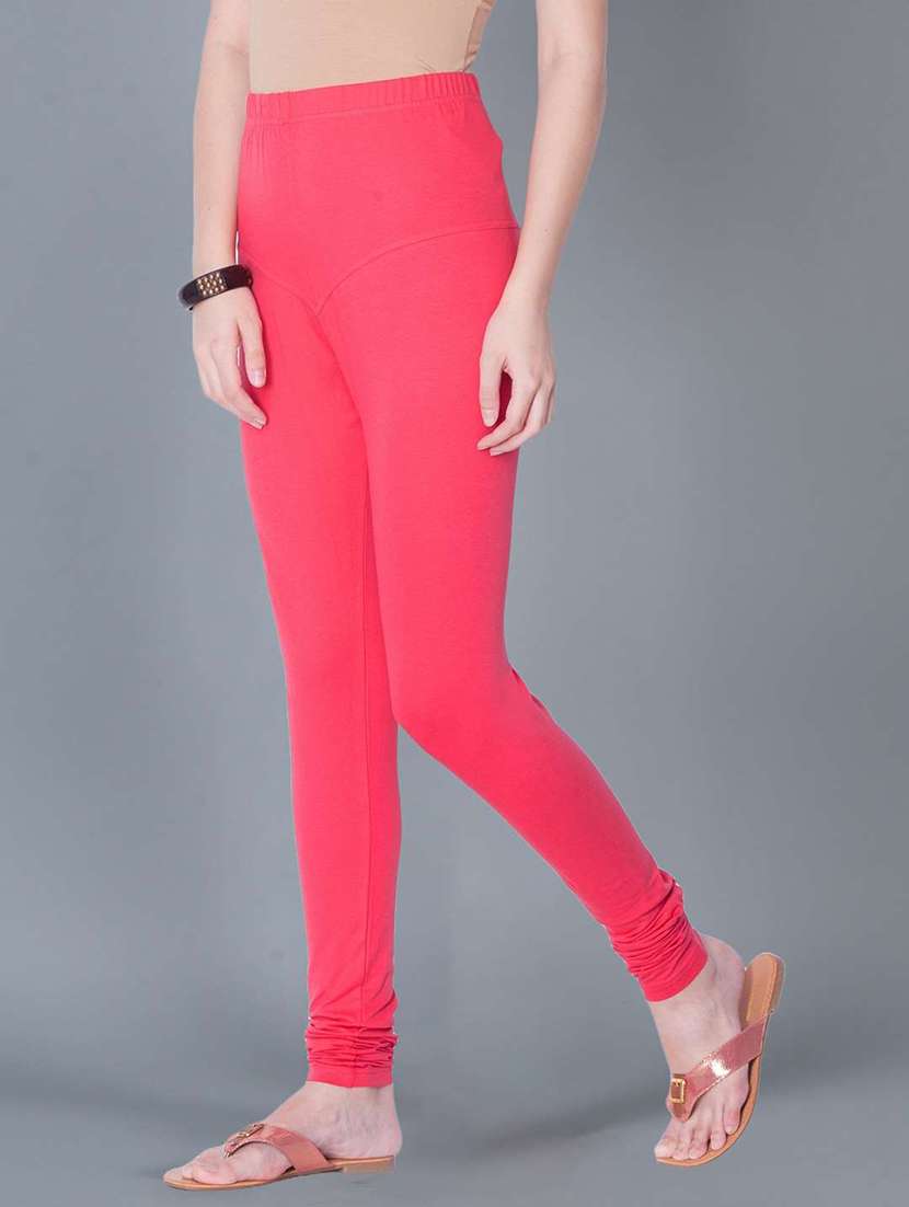 women solid full length legging - 21595308 -  Standard Image - 1