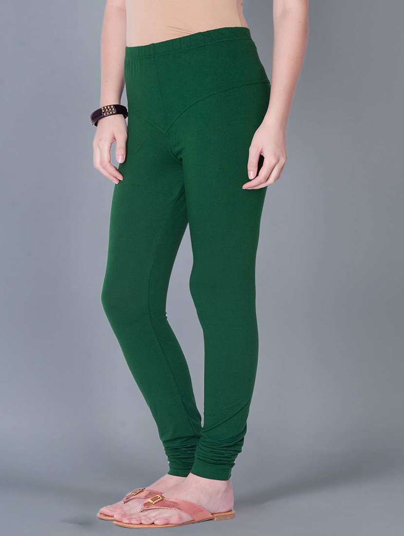 women solid full length legging - 21595311 -  Standard Image - 1
