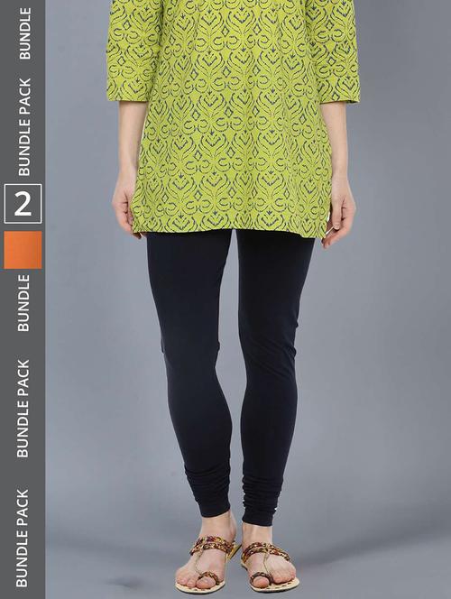 women solid full length leggings combo - 21595316 - Standard Image - 0