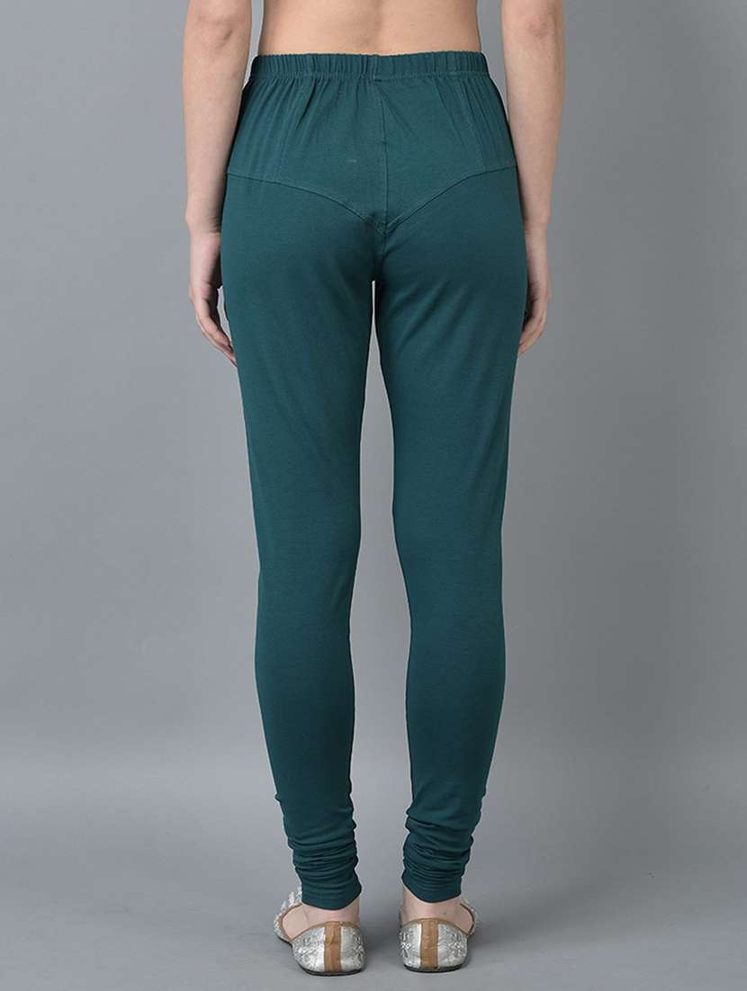 women pack of 2 solid full length legging - 21595325 -  Standard Image - 4