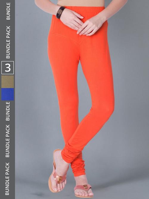 women solid full length leggings combo - 21595338 - Standard Image - 0