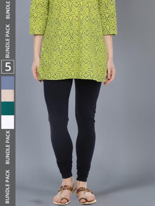 women solid full length leggings combo - 21595340 - Standard Image - 0