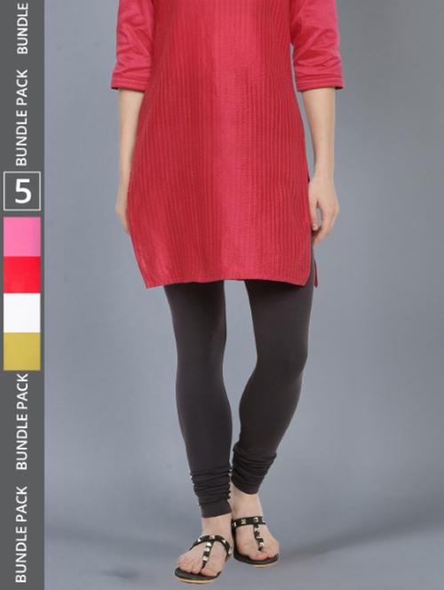 women solid full length leggings combo - 21595353 - Standard Image - 0