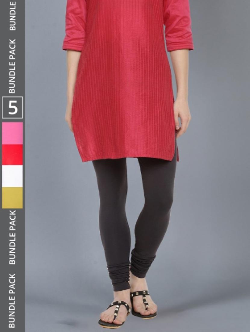 women solid full length leggings combo - 21595353 - Zoom Image - 0