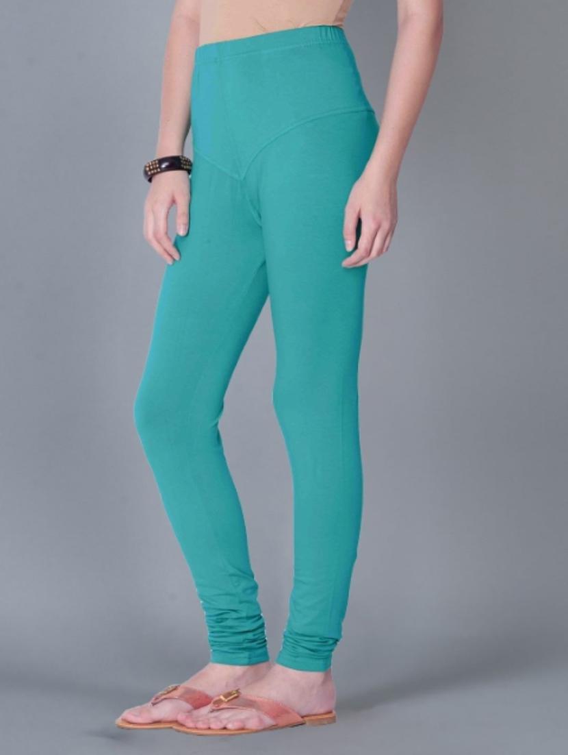 women pack of 5 solid full length legging - 21595355 - Standard Image - 1