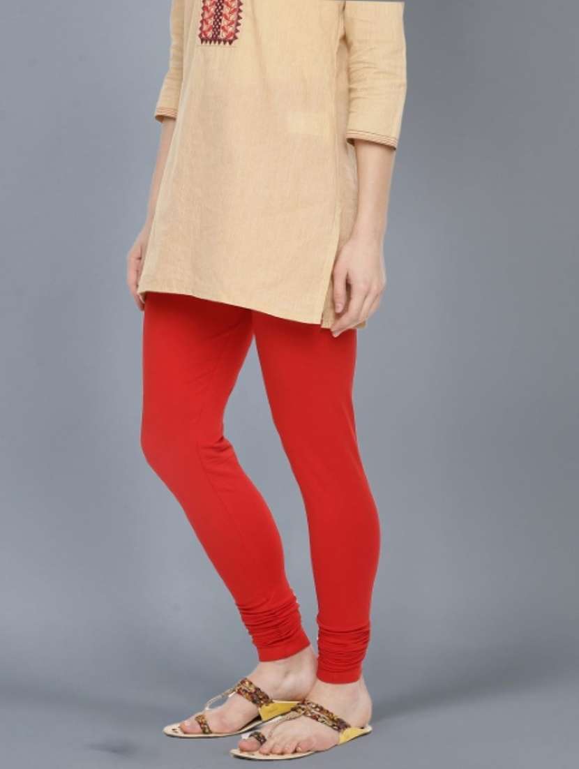 women pack of 5 solid full length legging - 21595358 -  Standard Image - 4