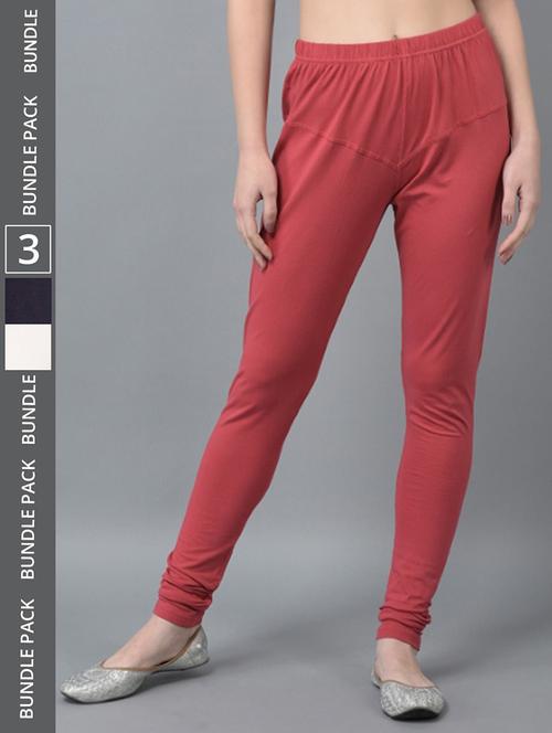 women solid full length leggings combo - 21595373 -  Standard Image - 0