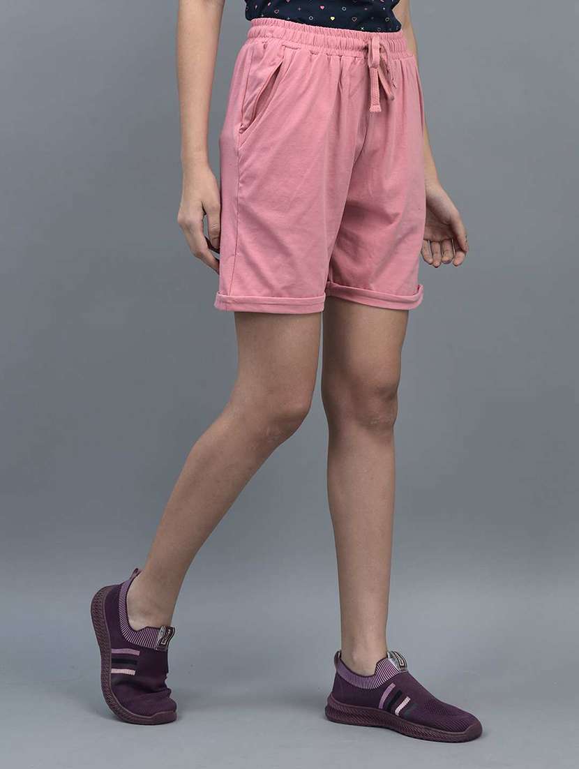 women solid regular fit loungewear shorts - 21595475 -  Standard Image - 1
