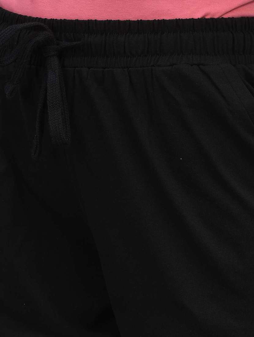 women solid regular fit loungewear shorts combo - 21595477 -  Standard Image - 4