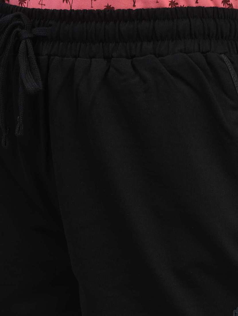 women solid regular fit loungewear shorts - 21595488 - Standard Image - 4