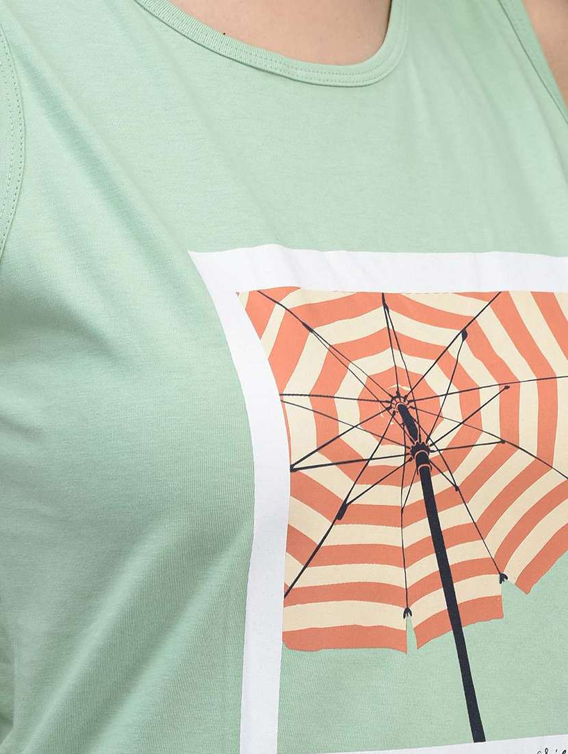 women printed sleeveless regular fit tank tops combo - 21595512 -  Standard Image - 4