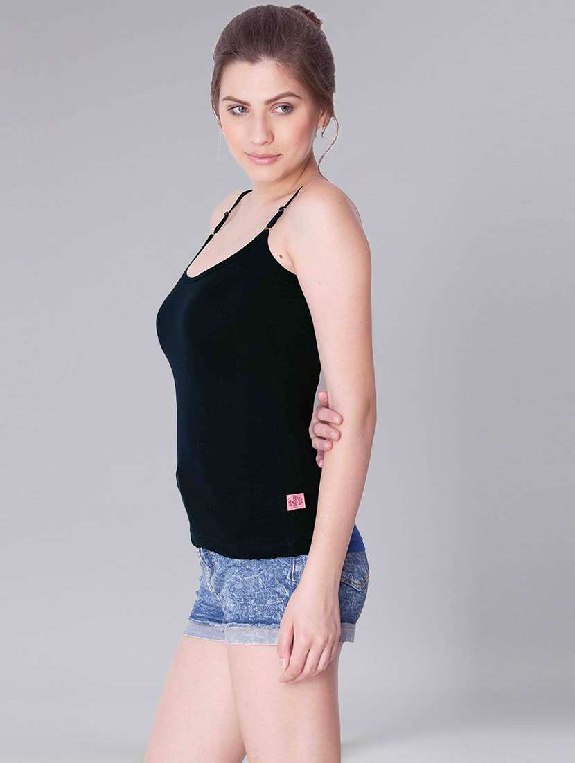 women plain cotton camisole combo - 21595639 -  Standard Image - 1