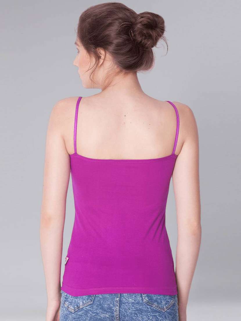 women plain cotton camisole combo - 21595643 -  Standard Image - 4