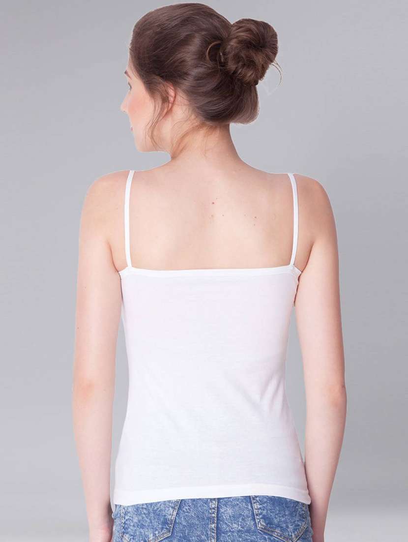 women plain cotton camisole combo - 21595649 -  Standard Image - 4
