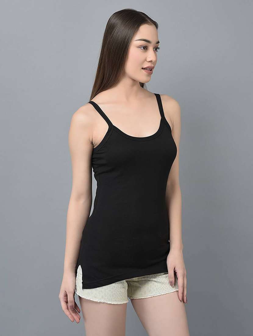 women plain cotton camisole combo - 21595667 -  Standard Image - 1