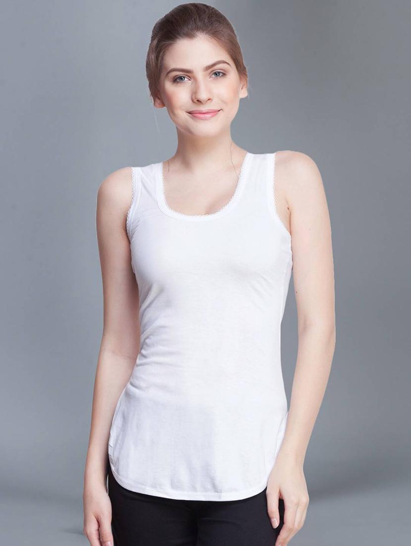 women plain cotton camisole combo - 21595685 - Standard Image - 1