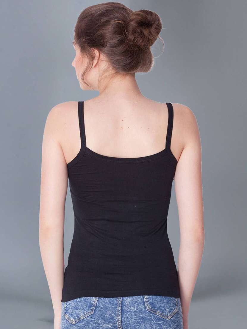 women plain cotton camisole combo - 21595696 -  Standard Image - 4