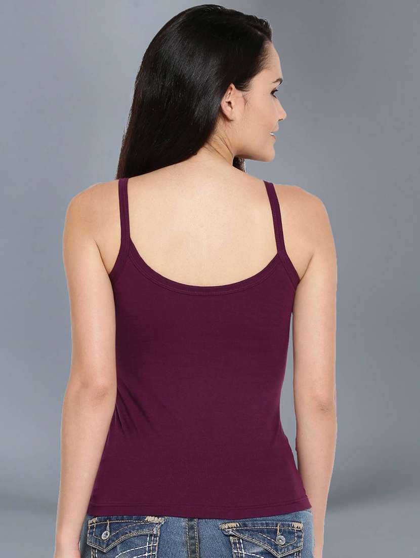 women plain cotton camisole combo - 21595706 -  Standard Image - 4