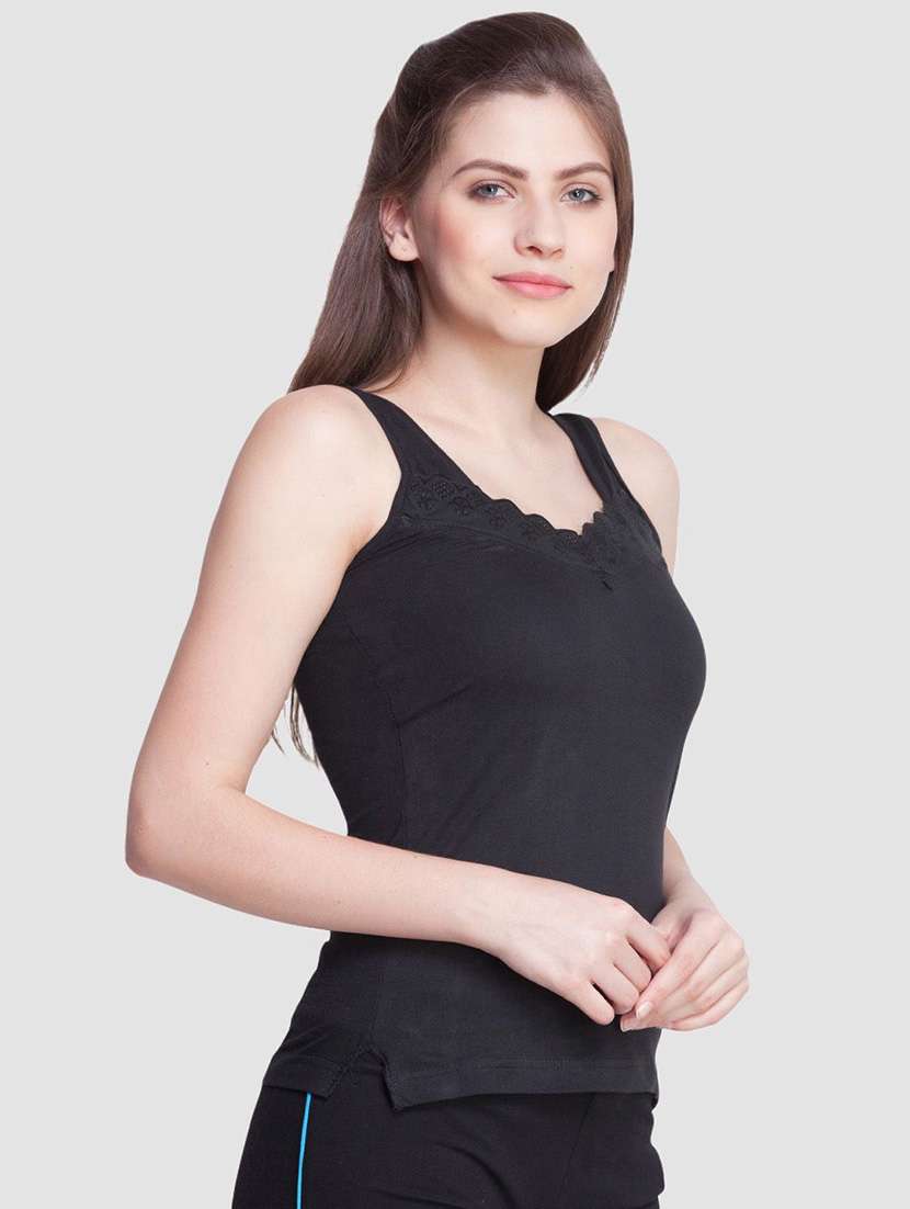women plain cotton camisole combo - 21595722 -  Standard Image - 1