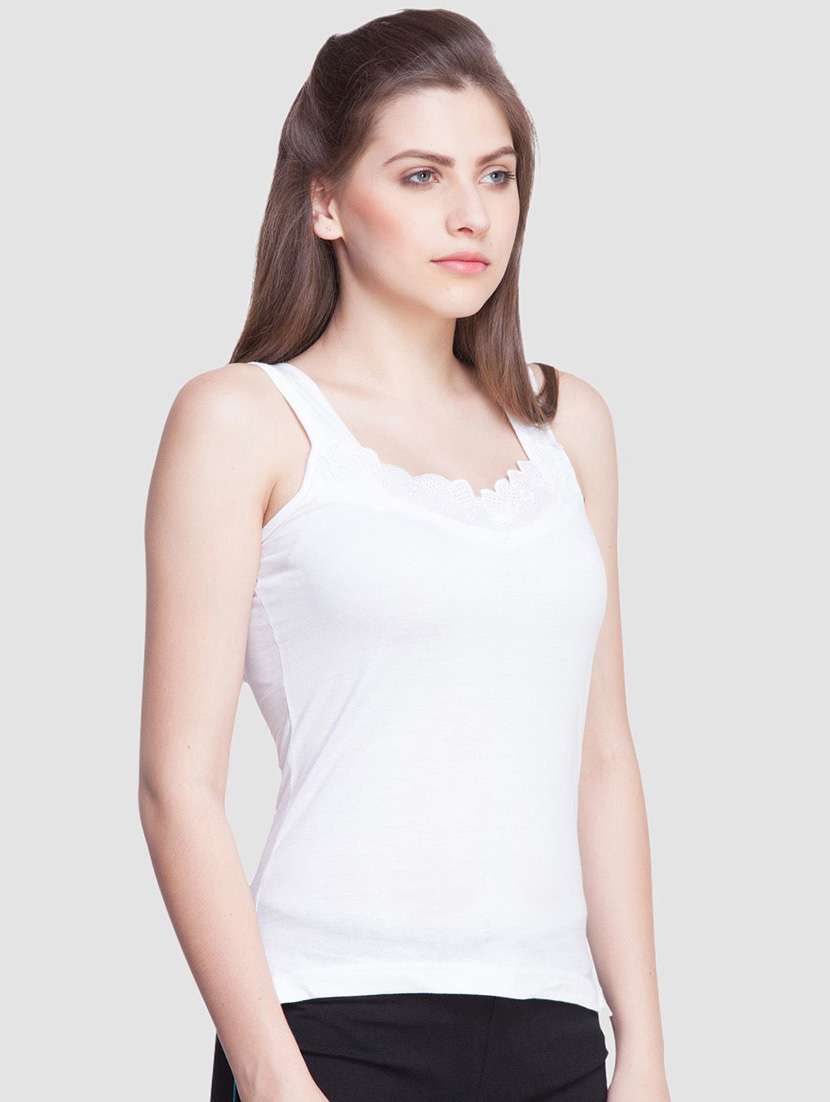 women pack of 2 solid cotton camisole - 21595727 -  Standard Image - 1