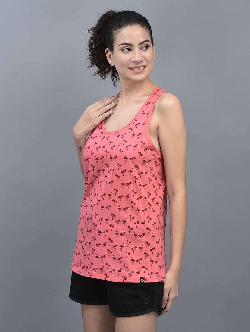 women pink quirky printed camisole - 21595757 -  Standard Image - 1