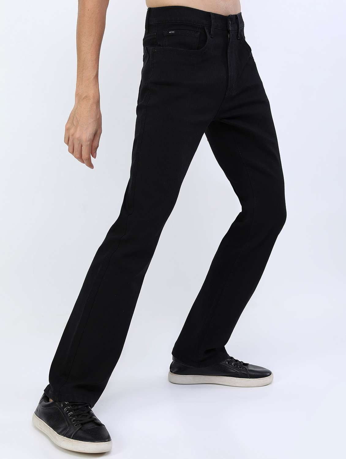 men mid rise plain jeans - 21595969 -  Standard Image - 1