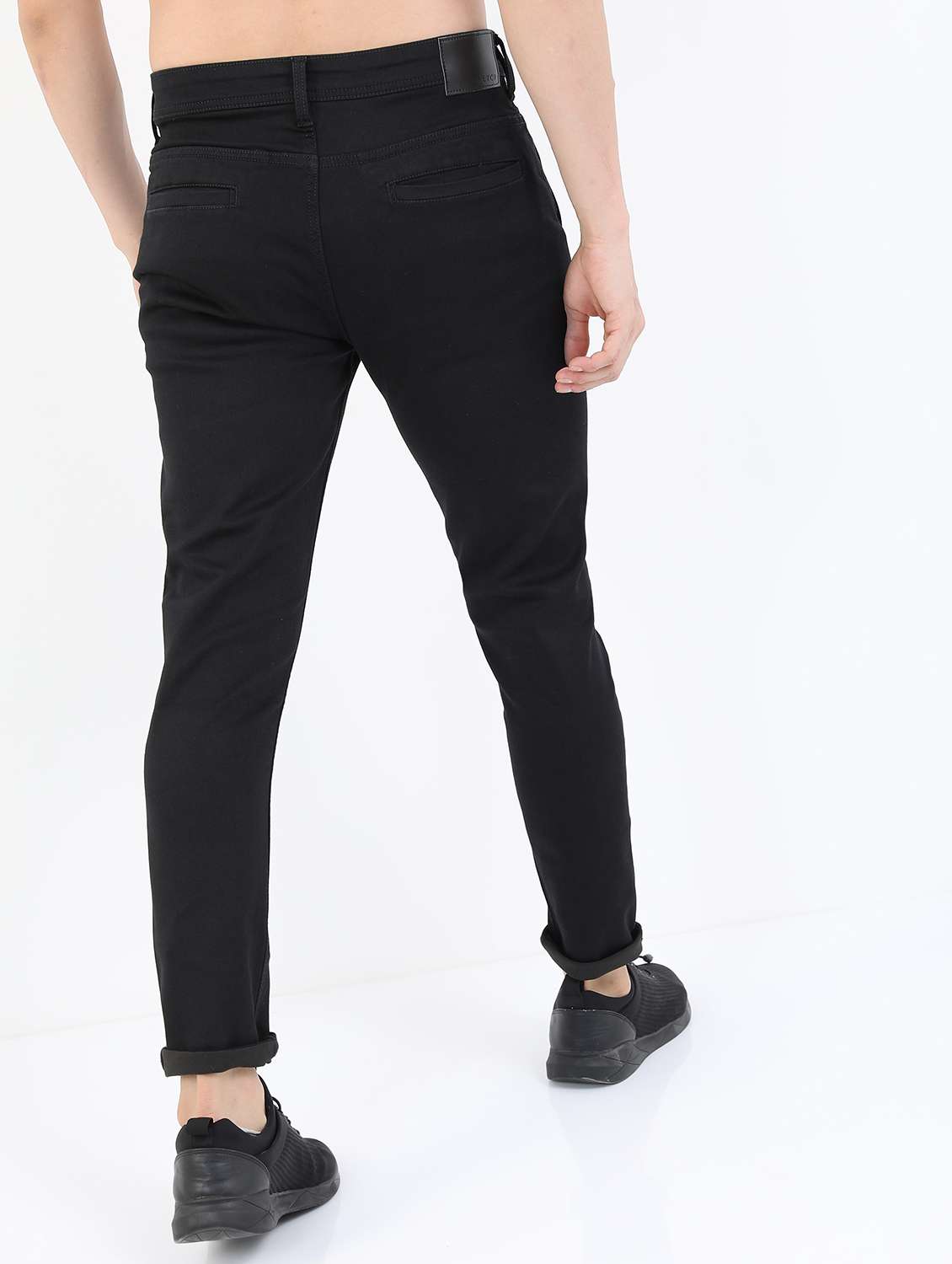 men mid rise plain jeans - 21595970 -  Standard Image - 4