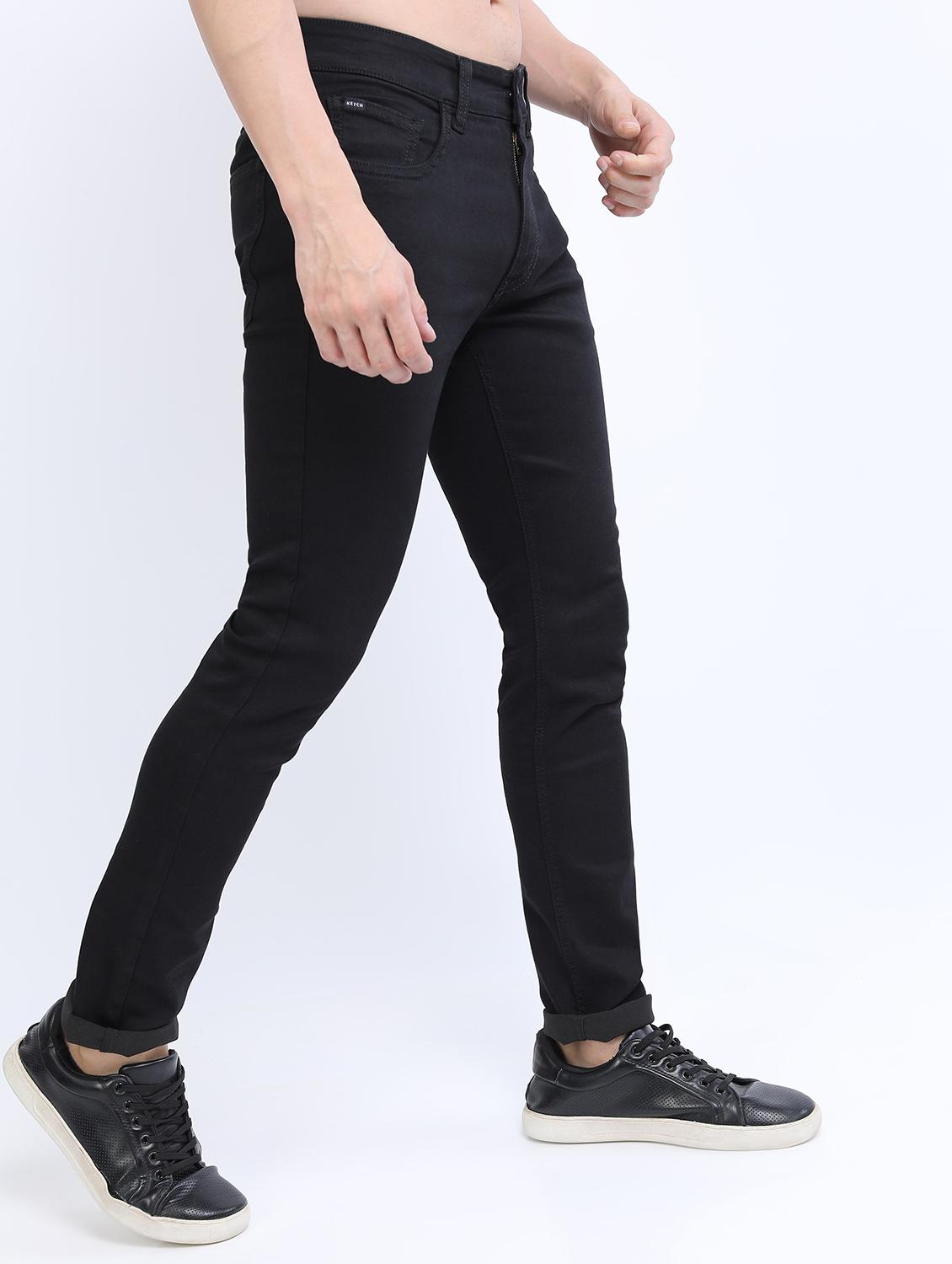 men mid rise plain jeans - 21595971 - Standard Image - 1
