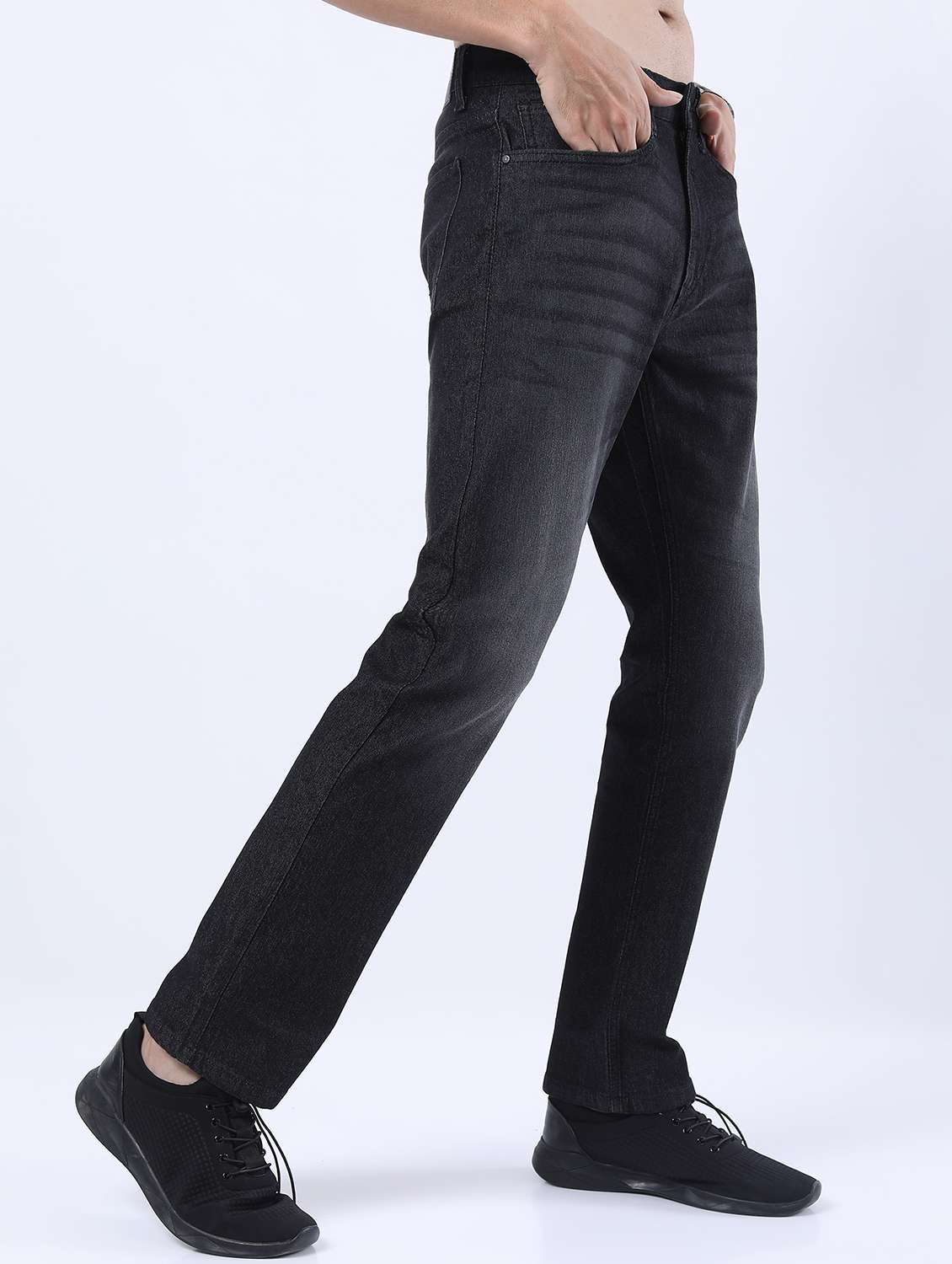 men mid rise plain jeans - 21595988 -  Standard Image - 1