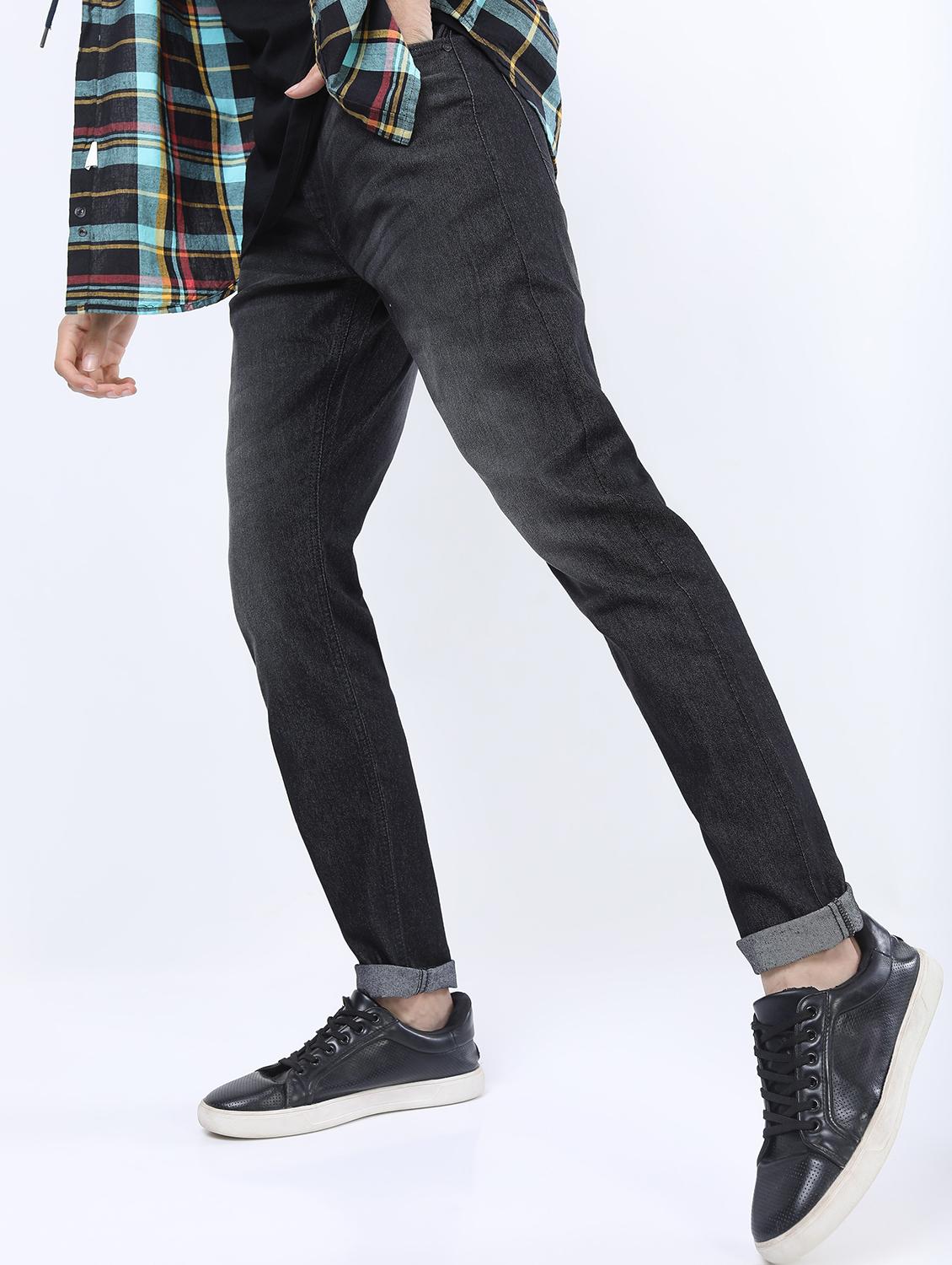 men mid rise plain jeans - 21595999 - Standard Image - 1