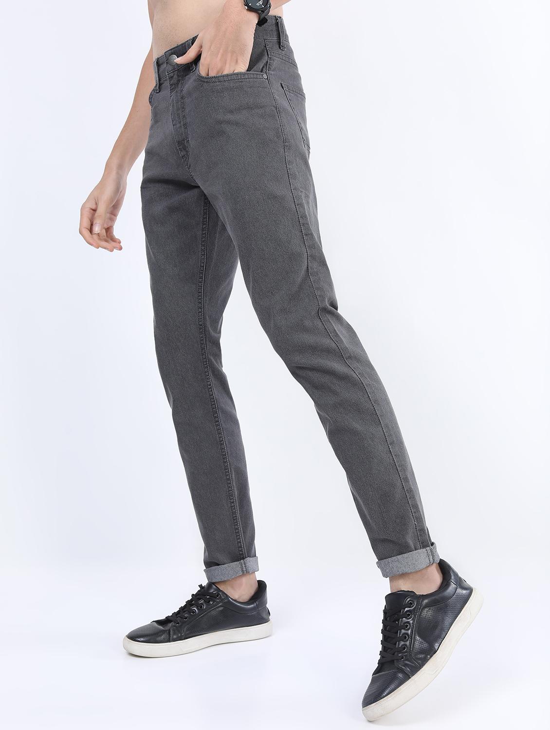 men mid rise plain jeans - 21596019 -  Standard Image - 1