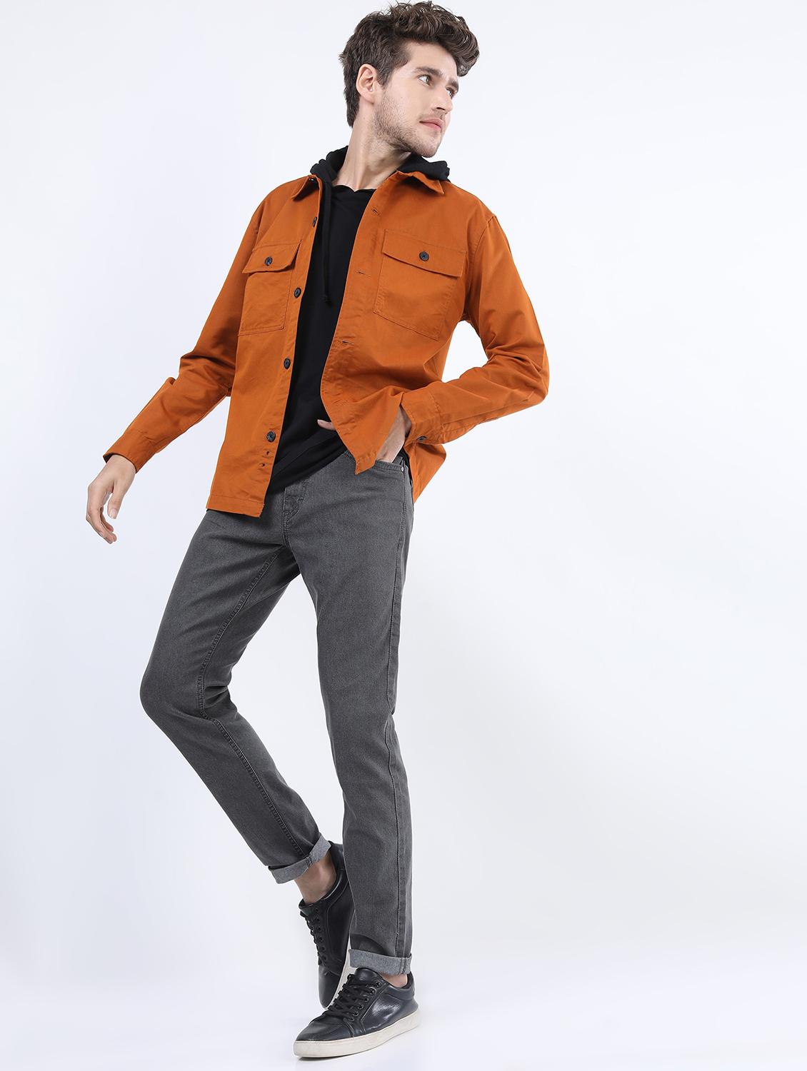men mid rise plain jeans - 21596019 - Standard Image - 4