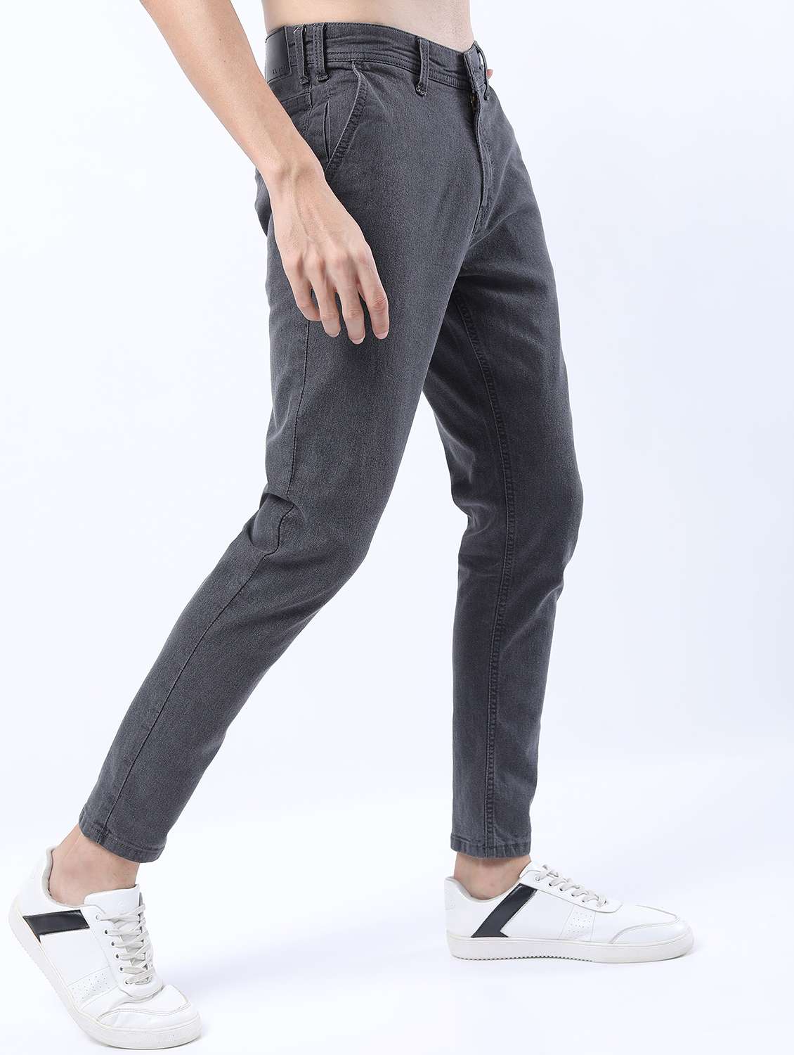 men mid rise plain jeans - 21596023 - Standard Image - 1