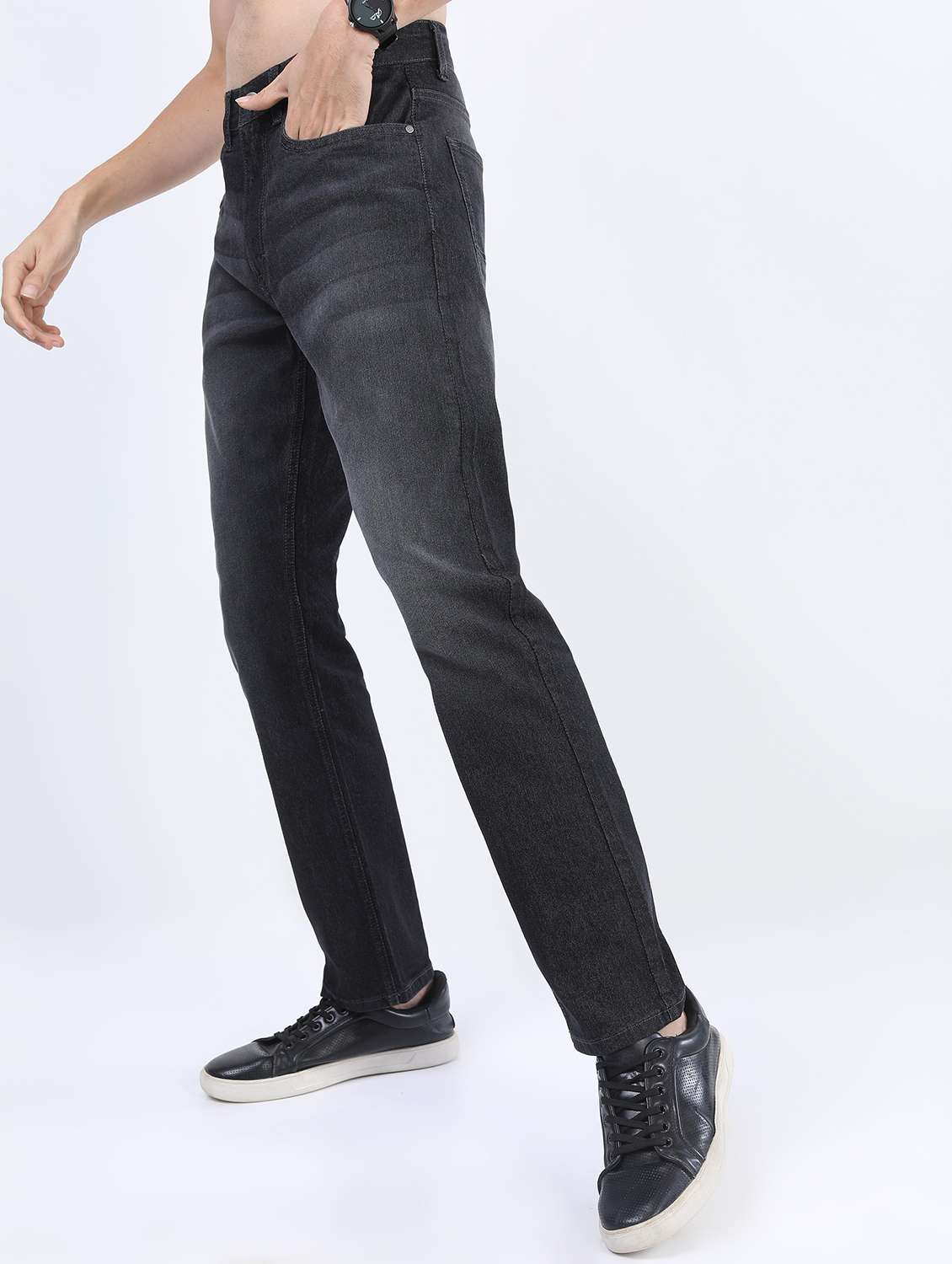 men mid rise plain jeans - 21596032 -  Standard Image - 1