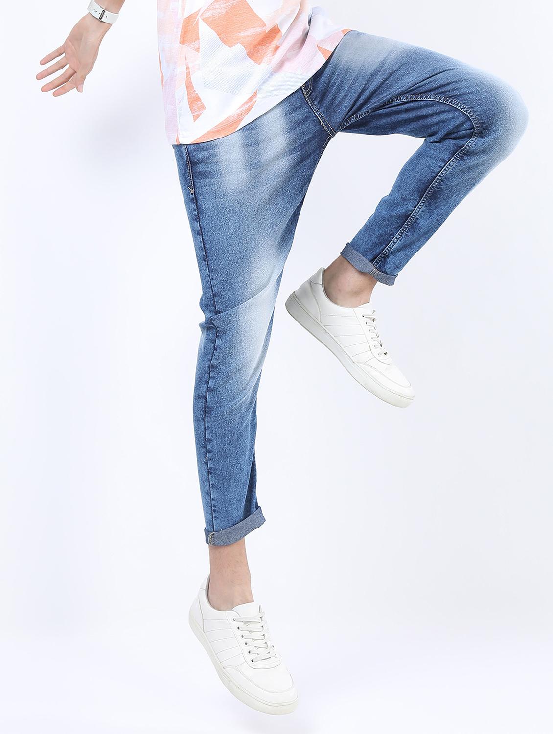 men mid rise plain jeans - 21596054 -  Standard Image - 1