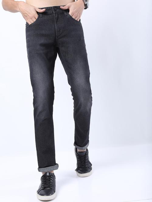 men mid rise plain jeans - 21596092 - Standard Image - 0