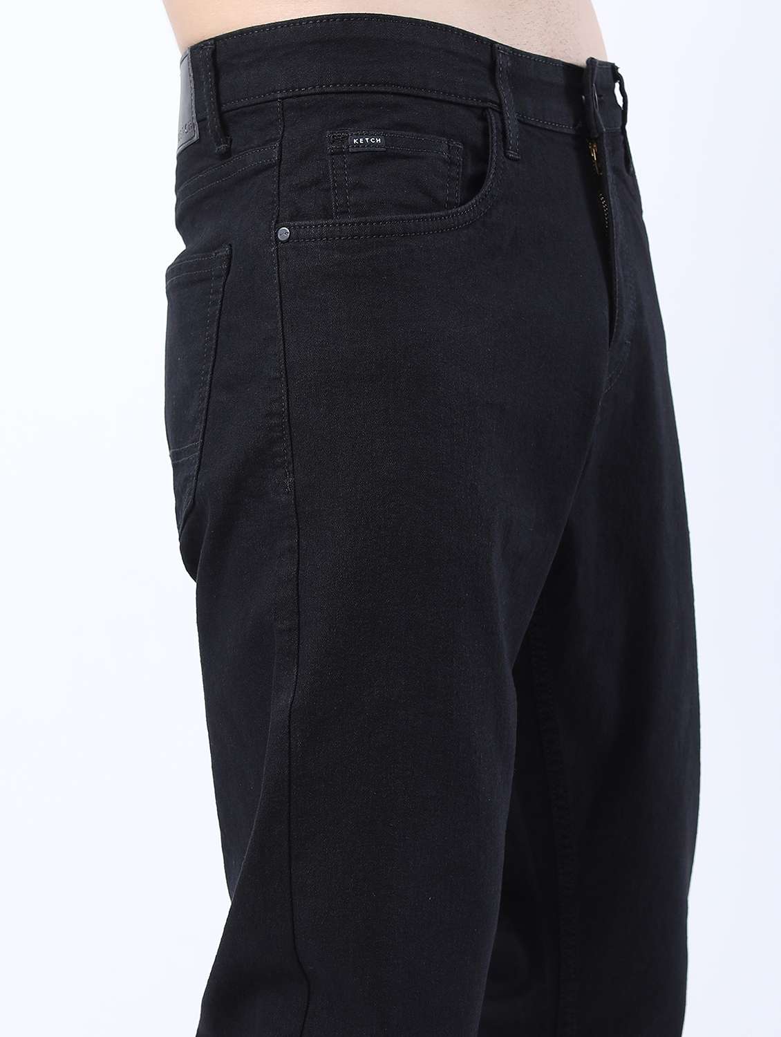 men mid rise plain jeans - 21596094 -  Standard Image - 4
