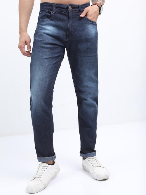 men mid rise plain jeans - 21596107 - Standard Image - 0