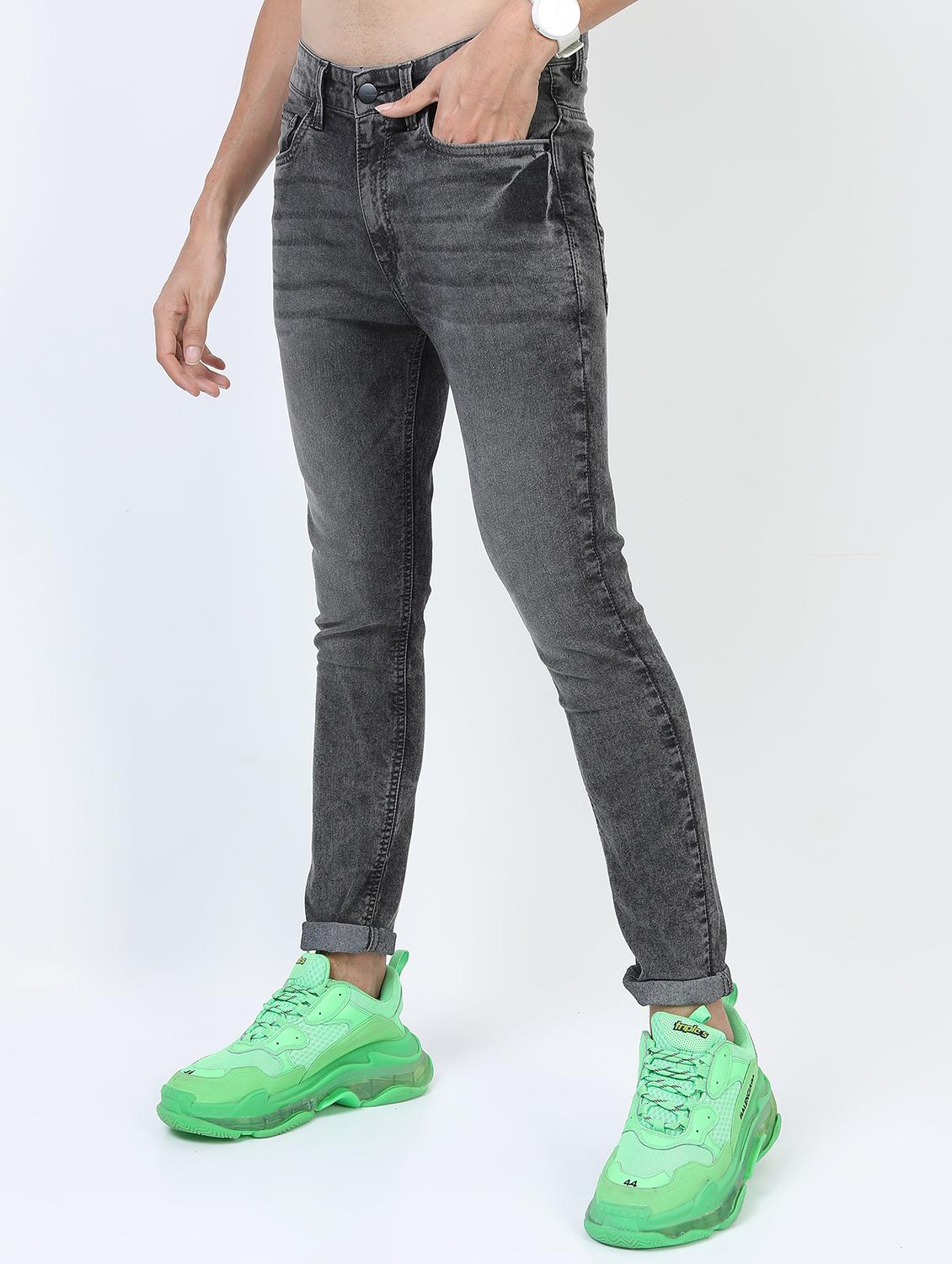 men mid rise plain jeans - 21596116 - Standard Image - 1