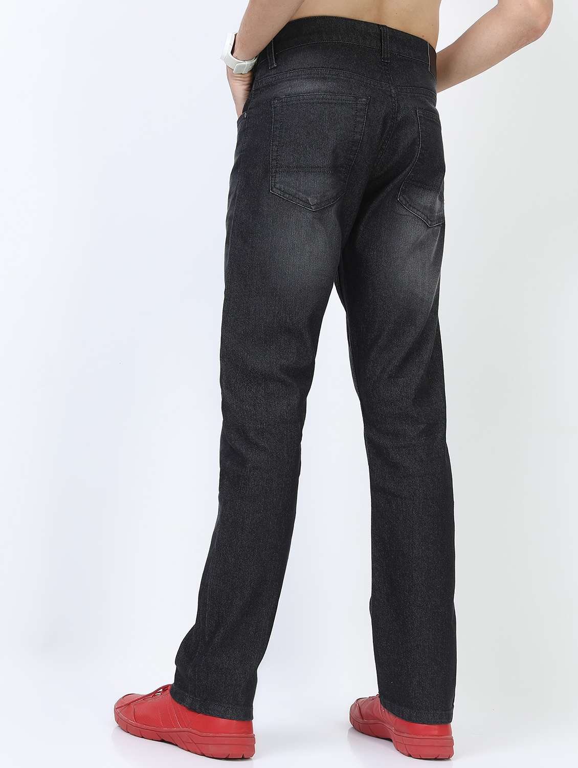 men mid rise plain jeans - 21596119 -  Standard Image - 1