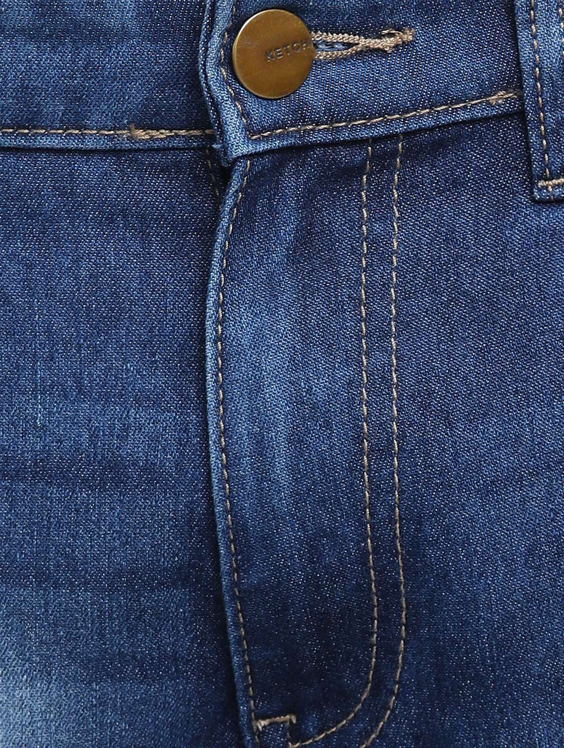 men plain slim fit mid rise jeans - 21596199 - Standard Image - 4