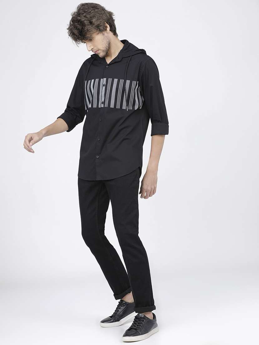 men plain slim fit mid rise jeans - 21596233 -  Standard Image - 4