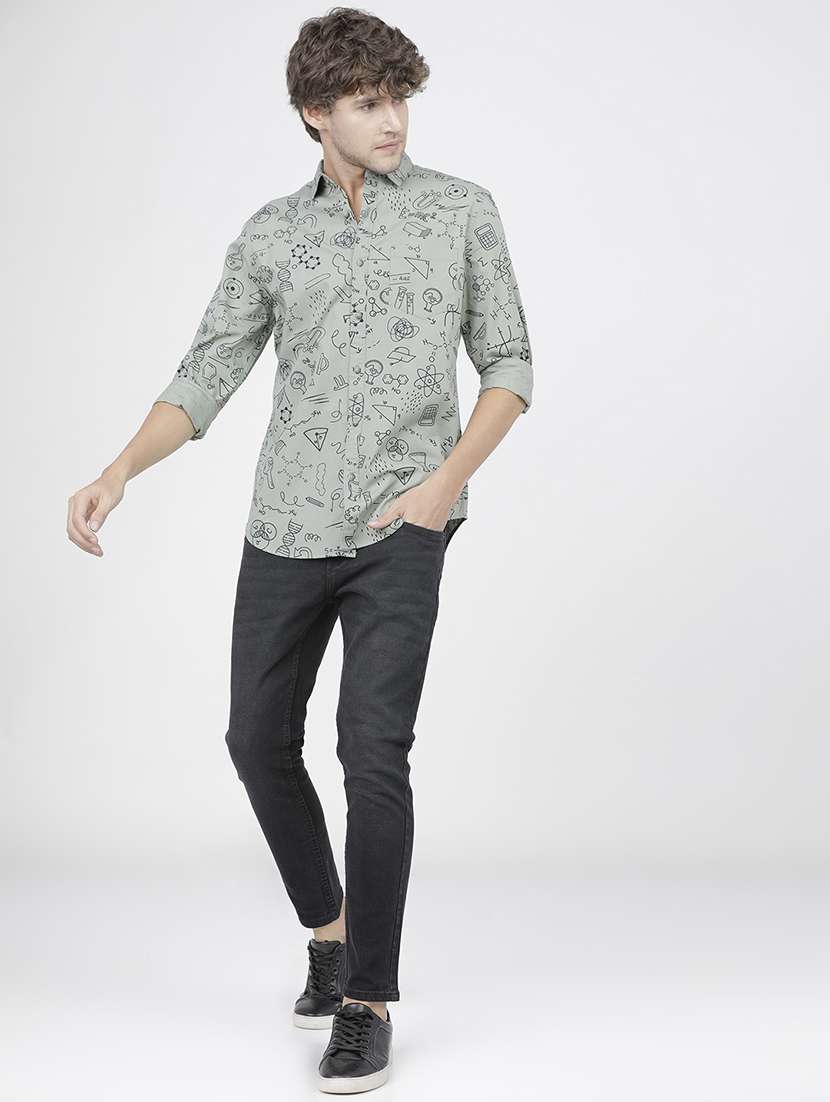 men plain slim fit mid rise jeans - 21596254 -  Standard Image - 4