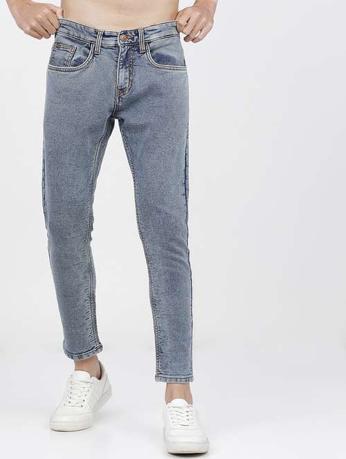 men solid mid rise slim fit jean - 21596260 -  Standard Image - 0