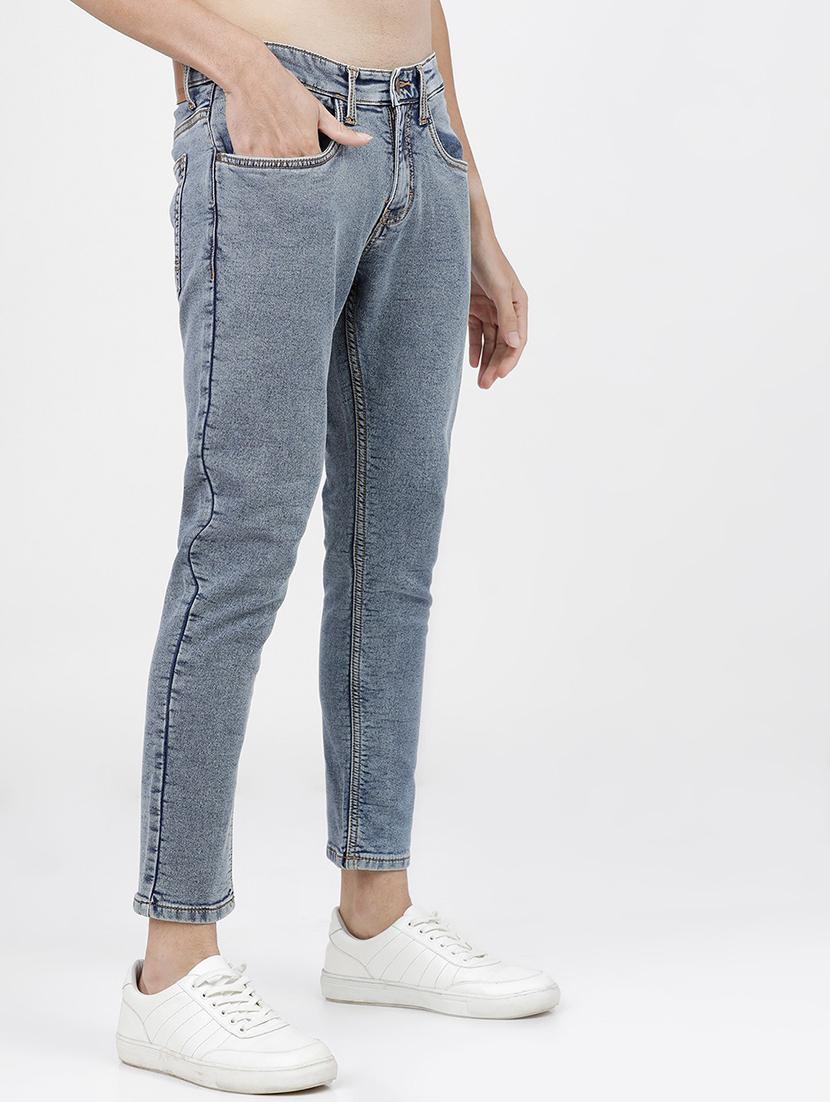 men solid mid rise slim fit jean - 21596260 - Standard Image - 1