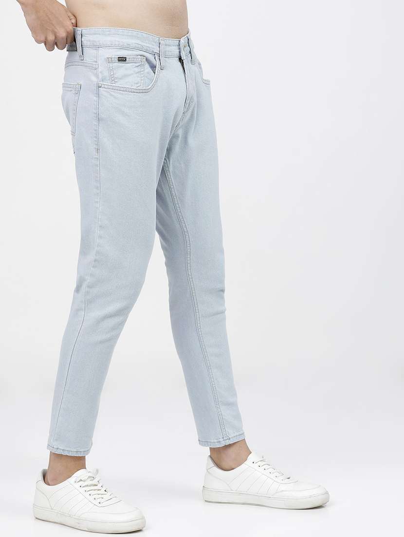 men solid mid rise slim fit jean - 21596265 -  Standard Image - 1