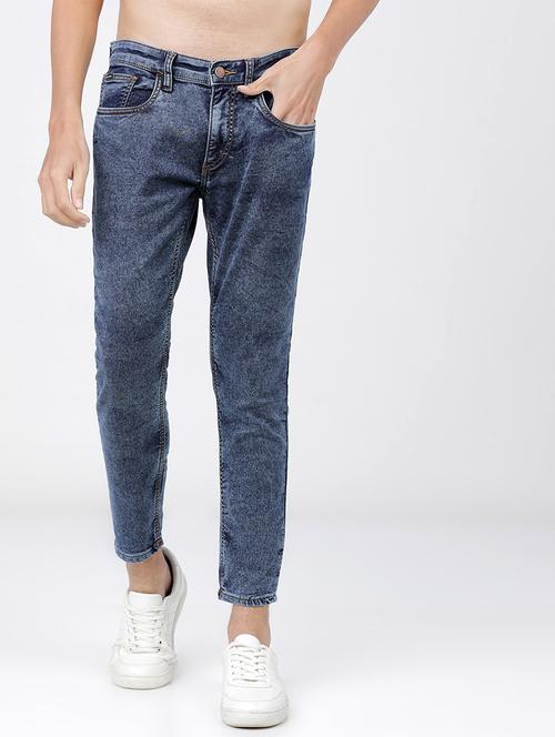 men solid mid rise slim fit jean - 21596266 - Standard Image - 0