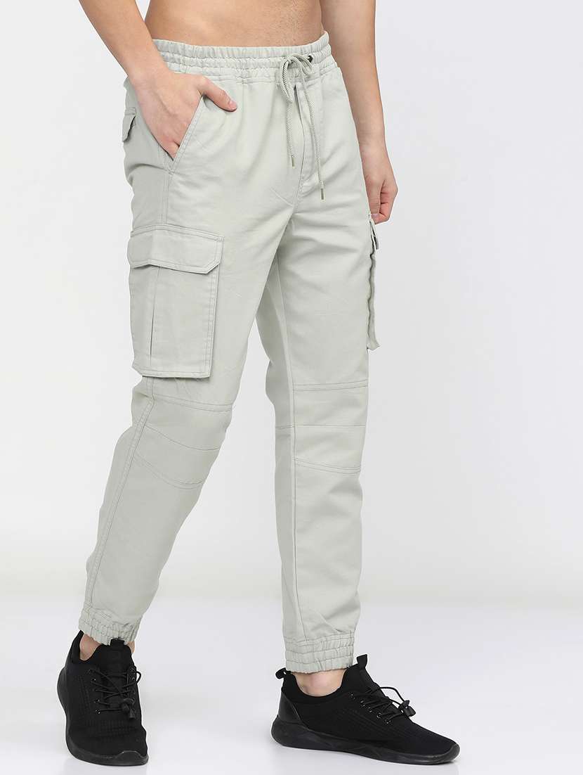 men mid rise solid cargo - 21596357 -  Standard Image - 1